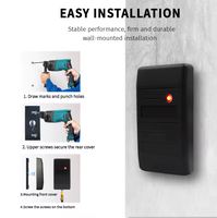 Pembaca Kartu RFID Kontrol Akses Terpasang di Dinding Pintar UART RS232 RS485 TTL Serial Port EM untuk Kartu RFID 125KHZ & 13.56mhz