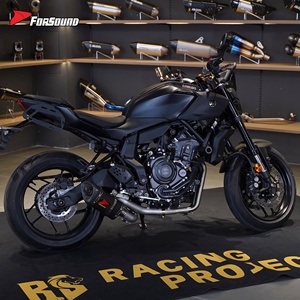 Système d'échappement de moto en fibre de carbone Akrapovic à <span class=keywords><strong>prix</strong></span> de gros Forsound Factory – Silencieux et tuyau complets pour MT-07 - Product Image 2