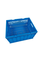 Panier de rangement pliable en plastique en maille ventilée, boîte pliable, caisse pliable en plastique
