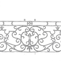 Grille de balcon extérieure moderne BM-532 de Balaji Metals, en aluminium et fer, robuste, décorative, panneau architectural sans cadre, résistant à la rouille