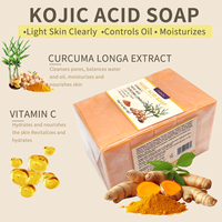 Buatan tangan grosir Sabun pemutih untuk kulit mencerahkan tubuh dan susu kunyit sabun asam kojic