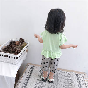 Ensemble T-shirt et pantalon de danse du ventre style coréen pour enfants, motif dessin animé, idéal pour le sport et les loisirs - Product Image 5