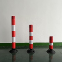Bon marché Prix Route Borne Réfléchissant Délimiteur Post Sécurité Publique Poste D'avertissement Flexible Avec Base