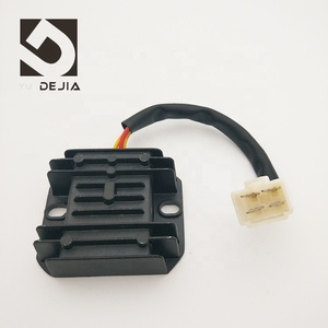 Rectificador Regulador Universal de Aluminio Negro de 12V, 4 Cables y 8 Polos DEJIA de Bajo <span class=keywords><strong>Precio</strong></span>, Calidad Clase A para <span class=keywords><strong>Yamaha</strong></span> <span class=keywords><strong>R1</strong></span>/Zongshen Lifan 1 - Product Image 6