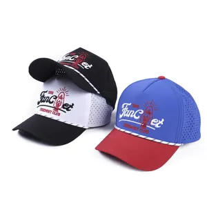 หมวกถักโลโก้ Gorras Trucker,หมวกแก๊ปมีเชือกตาข่ายระบายอากาศได้ปรับแต่งได้5แผง