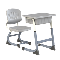 Meubles de classe durables, ensemble bureau et chaise réglables pour étudiants, pour la maison, le bureau, bureau scolaire en bois