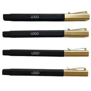 Stylo en métal personnalisé avec logo, noir mat, stylos gel de luxe, stylo à bille promotionnel pour les affaires, papeterie, cadeau - Product Image 2