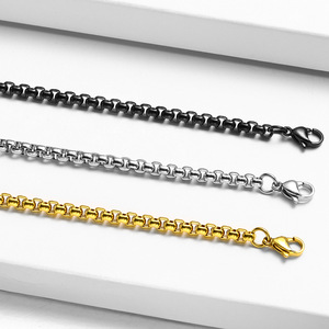 Catena MECYLIFE in acciaio inox per ciondolo scatola da uomo catena <span class=keywords><strong>Rolo</strong></span> catena Hiphop collana - Product Image 5