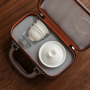 Service à thé en céramique <span class=keywords><strong>de</strong></span> luxe, boîte cadeau, théière et tasses en porcelaine, pour la maison, les mariages, la fête des mères et les cadeaux <span class=keywords><strong>de</strong></span> Noël - Product Image 4