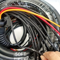 Cable de Audio RCA Numerado de 14 Canales |   Cable Multicore Profesional de 50 Pies con Funda Exterior Trenzada de PVC para Automóviles y HDTV