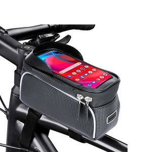 Support d'accessoires de vélo en TPU pour écran tactile, kit de guidon de cyclisme, sac de cadre de vélo étanche et réfléchissant, support de téléphone - Product Image 1