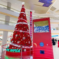 H:15M Arbre de Noël LED géant personnalisé de 10, 20, 30, 40, 50, 60 pieds, arbre de Noël artificiel lumineux géant pour l'extérieur