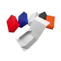 Boîte cadeau pliable à couvercle rabattable, fermeture magnétique, carton rigide épaissi, impression de logo quadricolore, fabrication chinoise