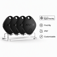 Atuvos Prix de Gros Traceur d'Objets Étanche IP67 Certifié MFI Findmy Localisateur de Clés avec WiFi 4G Anti-Perte Compatible iPhone 14 16