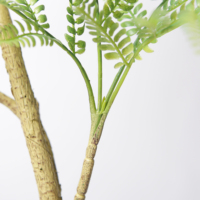 120cm Künstlicher Jacaranda-Baum aus Kunststoff mit Naturgetreuen Grünen Blättern Wasserbeständige Flexible Äste für Heimdekoration