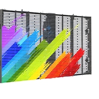 Écran LED transparent d'extérieur, étanche IP65, panneau de location 1000x500mm