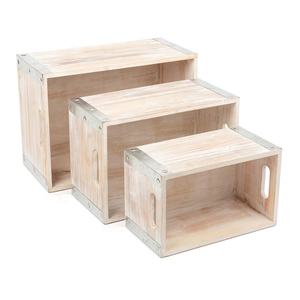 Caja <span class=keywords><strong>de</strong></span> exhibición <span class=keywords><strong>de</strong></span> maceta <span class=keywords><strong>de</strong></span> madera estilo granja rural, caja <span class=keywords><strong>de</strong></span> almacenamiento <span class=keywords><strong>de</strong></span> libros rectangular rústica, exhibición <span class=keywords><strong>de</strong></span> juguetes multifuncionales - Product Image 6
