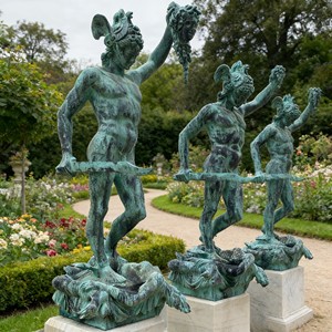 Estatua de Cobre Fundido del <span class=keywords><strong>Dios</strong></span> Griego Hércules, Decoración Tradicional para Jardín - Product Image 6