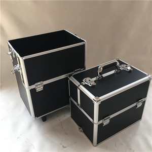 <span class=keywords><strong>Valise</strong></span> de maquillage à roulettes en aluminium grande capacité, chariot rétro pour coiffeur, <span class=keywords><strong>valise</strong></span> de <span class=keywords><strong>rangement</strong></span> pour nail art - Product Image 5