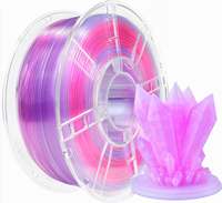 Filamen Cetak 3D PLA Transparan Gradien Multi Warna Prefuture Harga Terbaik Glitter Galaxy Gradien Diameter 1.75mm Tanpa Bau