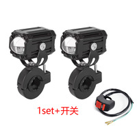 Feux de moto Red Angel Eye, projecteurs LED, mini feux de route, feux de travail, feux antibrouillard, ampoule DRL pour voiture, camion, SUV, ATV