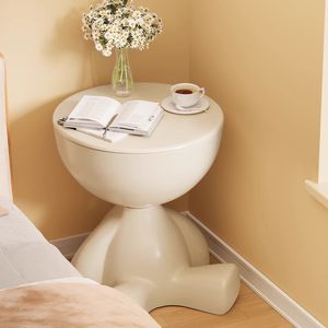 Trendy <b>Small</b> <b>Round</b> Bedside <b>Table</b> Plastic Movable Storage Shelf Coffee <b>Table</b> Minimalist Sofa <b>Side</b> <b>Table</b> - Product Image 2