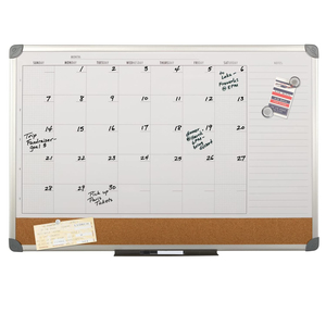 Calendrier de tableau blanc magnétique combiné et tableau de liège, tableau blanc combiné et tableau de liège, <span class=keywords><strong>cadre</strong></span> <span class=keywords><strong>en</strong></span> aluminium de Style europé<span class=keywords><strong>en</strong></span> - Product Image 1