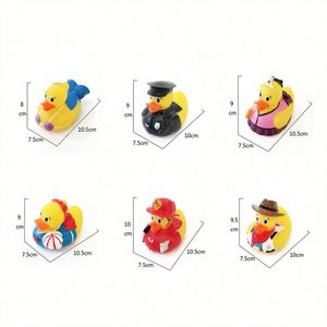 Wholesale Assorted Designs 4 Inch Custom Logo Color Change Temperature Testing Safety Rubber <b>Bath</b> Duck for Baby - Product Image 4