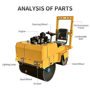 <span class=keywords><strong>Rouleau</strong></span> compresseur vibrant compact <span class=keywords><strong>de</strong></span> 1 à 3 tonnes, directement <span class=keywords><strong>de</strong></span> l'usine, à vendre - Product Image 2