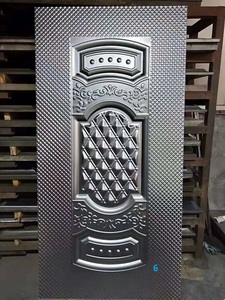Panneau de porte en métal estampé à <span class=keywords><strong>double</strong></span> battant, tôle de porte en acier estampé - Product Image 3