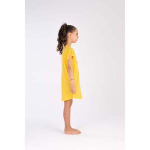 Vestido Túnica Ovalado para Niñas, Manga Corta con Cuello, Tallas 3-4/9-10 - Product Image 2