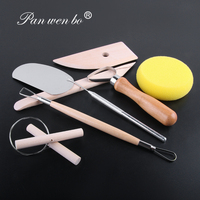 Nouveau couteau en argile en bois de haute qualité outils de coupe d'argile polymère outils de poterie d'argile