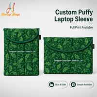 Housse d'ordinateur portable rembourrée douce avec logo personnalisé, pochette matelassée en polyester pour ordinateur portable, sacoche pour ordinateur pour cadeaux de bureau, fabrication OEM