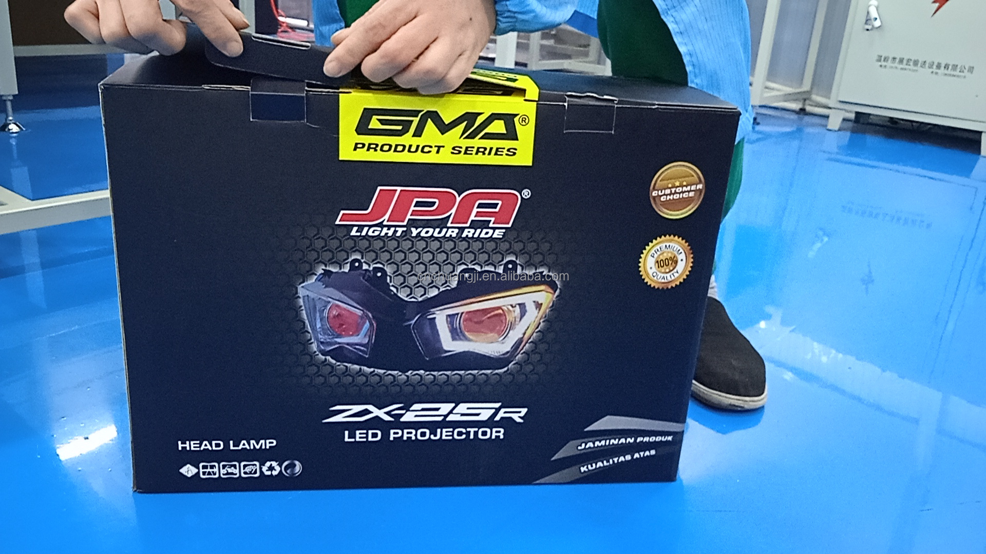 JPA Ninja LED Projector Headlight Assembly for Kawasaki ZX25R ZX6R