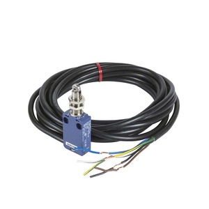 Interrupteur de fin de course à poussoir XCMD21F2L1 1NO1NC IP68 avec câble pré-câblé de 1 m pour la surveillance de positionnement industrielle - Product Image 1