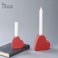 BSCI Factory Custom ized Valentinstag Serie Liebes form Keramik Kerzen glas Hochwertige Home Decoration Keramik Kerzen glas