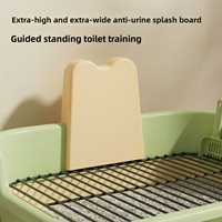 Toilette pour chien d'intérieur, plateau avec tiroir antidérapant pour coussinets absorbants pour chiots
