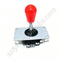 Manette de jeu d'arcade transparente multicolore pour machine de jeu de combat et cabinet DIY