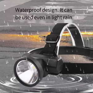 Lampe frontale à lumière blanche puissante et longue portée, lampe super lumineuse à porter sur la tête, lampe de pêche nocturne, spéciale pour l'extérieur, lampe de mineur - Product Image 6