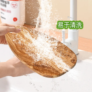 Set di 3 taglieri unici in legno di ulivo dimensioni personalizzate per la cucina tonda tagliere con superficie di olio eco-friendly - Product Image 2