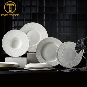 Plato redondo de boda de alta calidad, plato negro mate, plato redondo para cena para Steak House - Product Image 6