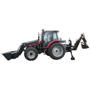 Produsen traktor Backhoe traktor kompak dengan muatan dan Backhoe