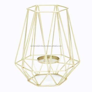 Elegant <b>Candle</b> <b>Stand</b> in Iron with Gold Finished Perfect for Stylish Home and Wedding Decor Lighting Lightweight - Product Image 1