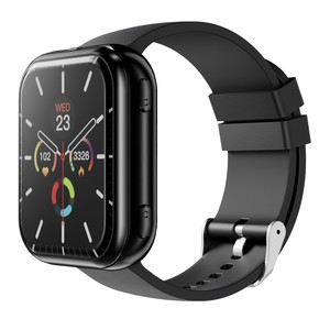 Écouteurs TWS T1 et montre connectée 2 en 1, écran TFT carré de 1,8 pouces, appels Bluetooth, fréquence cardiaque, étanche IP67, montre connectée de fitness, noir - Product Image 5