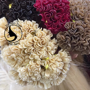 Extensiones de cabello humano de doble estiramiento, cabello prepegado con punta plana I /U, queratina italiana, venta al por mayor, de Vietnam - Product Image 1