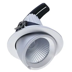 铝发光二极管嵌入式象鼻筒灯聚光灯可调cob发光二极管嵌入式筒灯可调光筒灯
