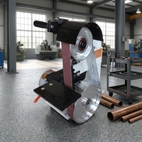 Ponceuse à bande verticale JOTUN à poste unique pour le grainage des surfaces en acier inoxydable et l'élimination des oxydes