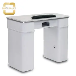 UV-Gat Nagel Tafels En Stoelen Sets Van Enkele Manicure Bureau Met 5 Ruime Laden Voor Granieten Top Manicure Nagel Tafel