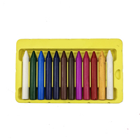 Crayones de Cera de Abeja Natural Ecológicos Bonvada, 12 Colores, No Tóxicos, Colores Brillantes, Personalizables, Seguros para Mayores de 3 Años