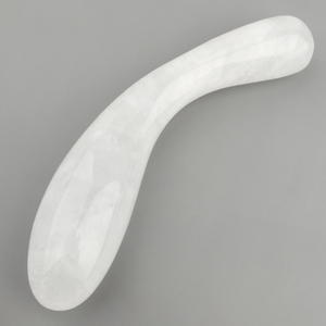 प्राकृतिक रोज क्वार्ट्ज क्रिस्टल वक्र Dildo मालिश योनि की छड़ी - Product Image 6